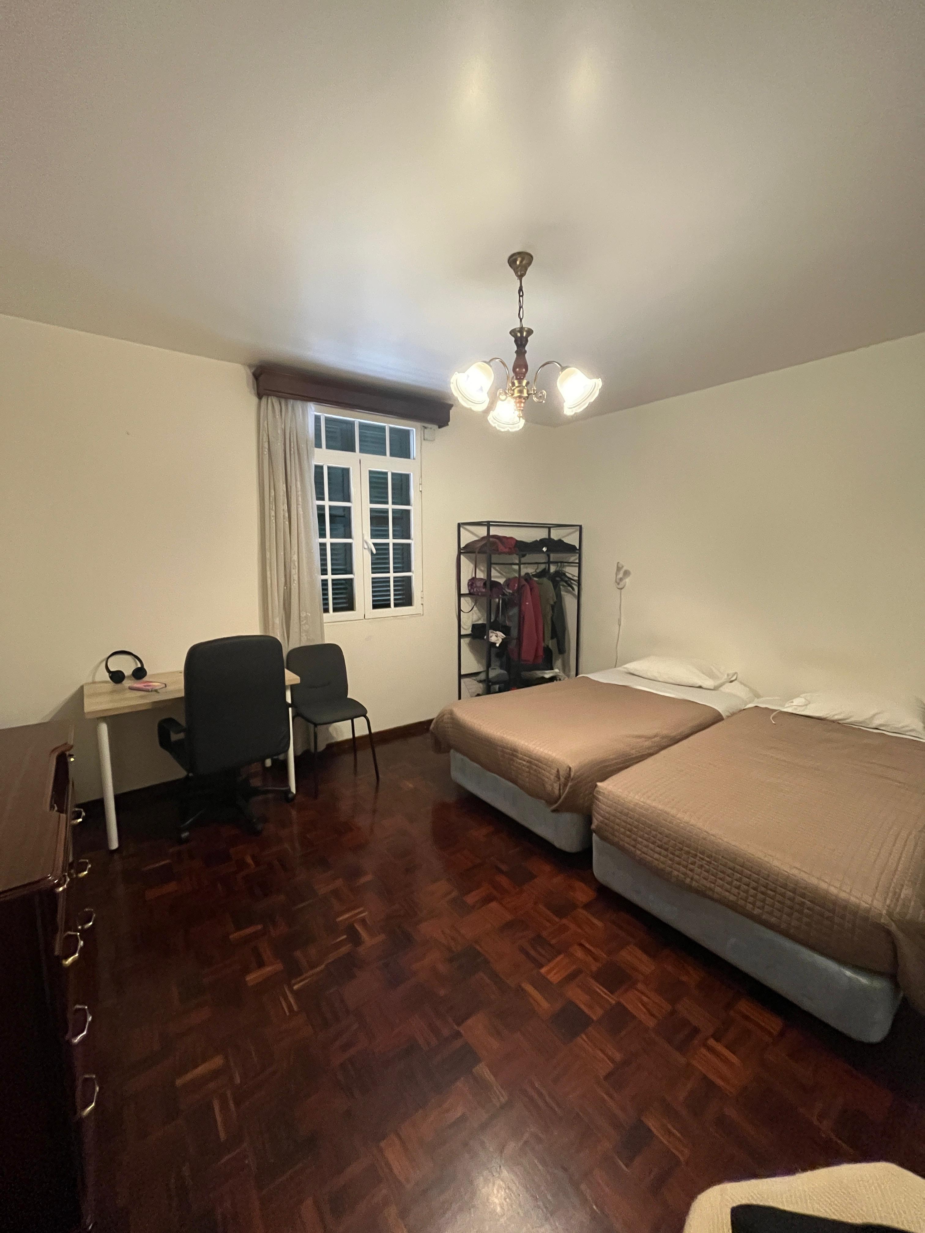 Room with two beds